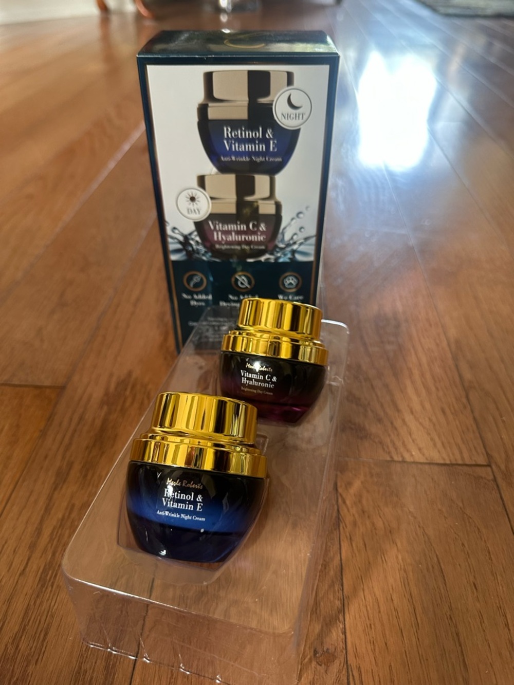 Merle Roberts Day & Night Cream Duo - Retinol &‎ Vitamin C NEW
